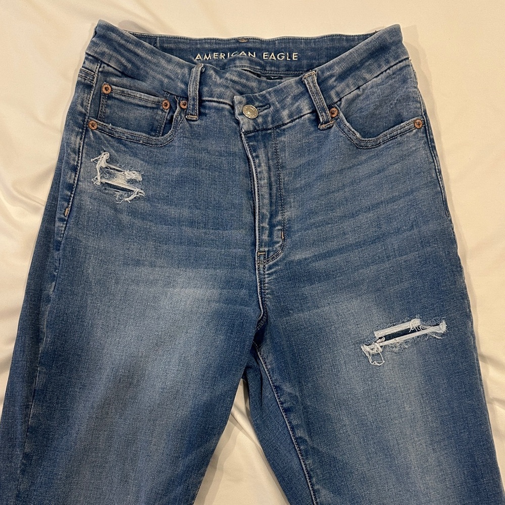 3/$50 American eagle curvy super high rise flare jean 6 extra long
